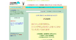 Desktop Screenshot of exzam.co.jp