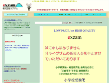 Tablet Screenshot of exzam.co.jp